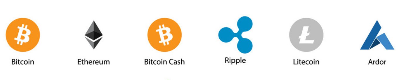 kriptovaliutu simboliai